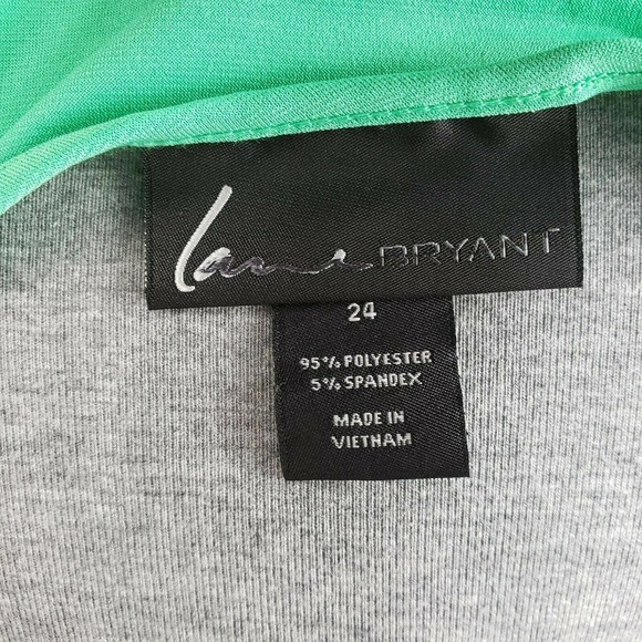 Lane Bryant Dress Green Plus Size 24 - Picture 8 of 9